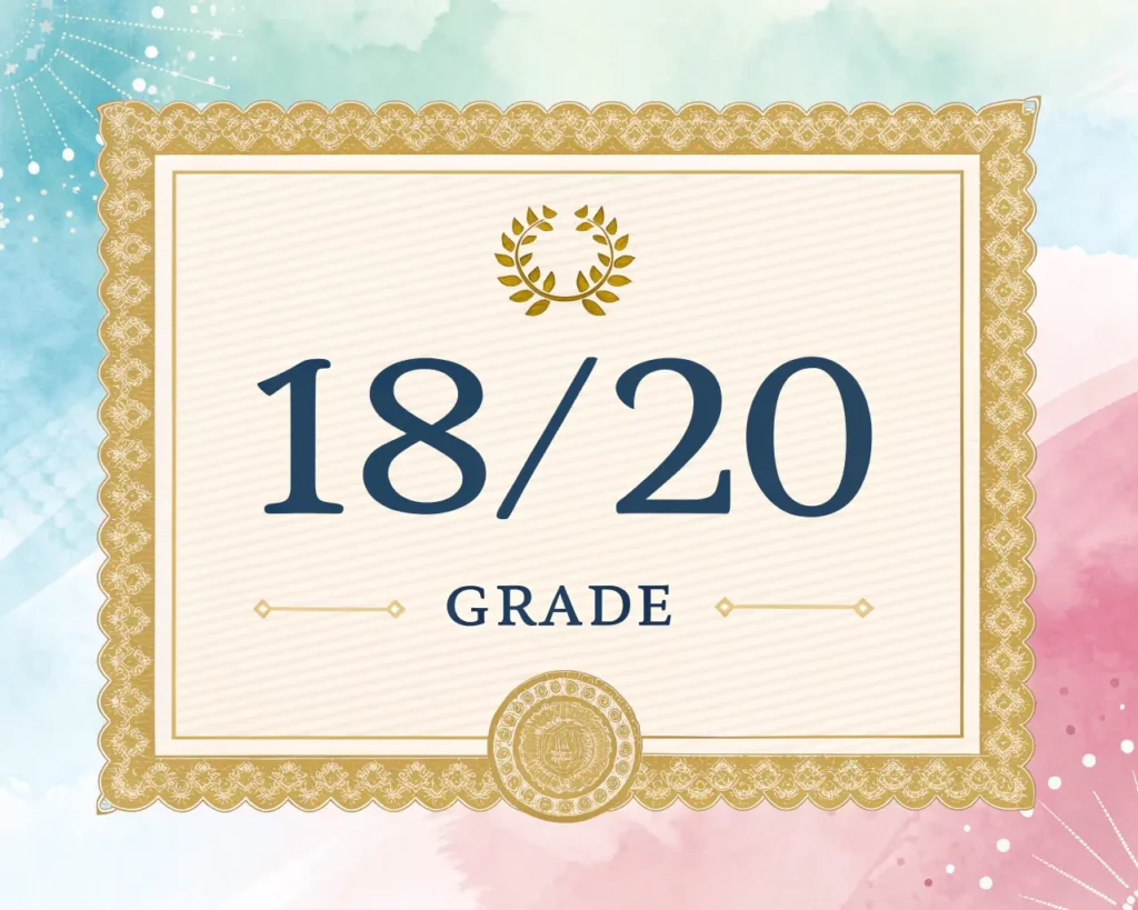 18/20 Grade